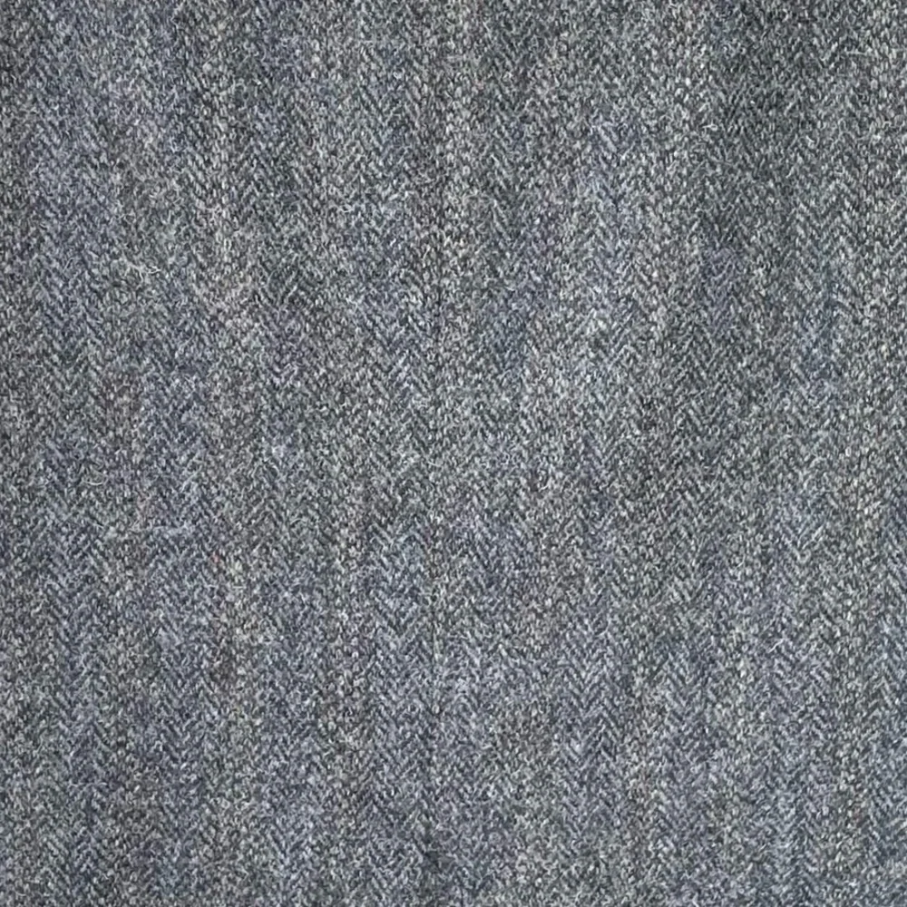 HARRIS TWEED Vintage Hand Woven Wool Sports Coat Jacket Blazer Blue Gray 44
